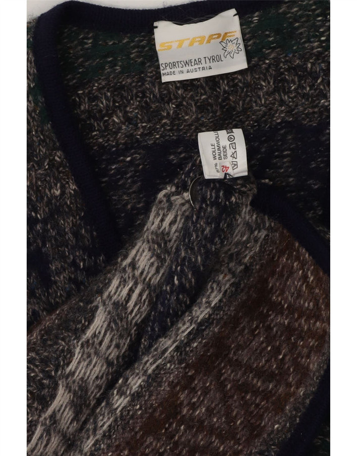 Stapf Cardigan Femme Pull EU 42 Large Multicolore Fair Isle