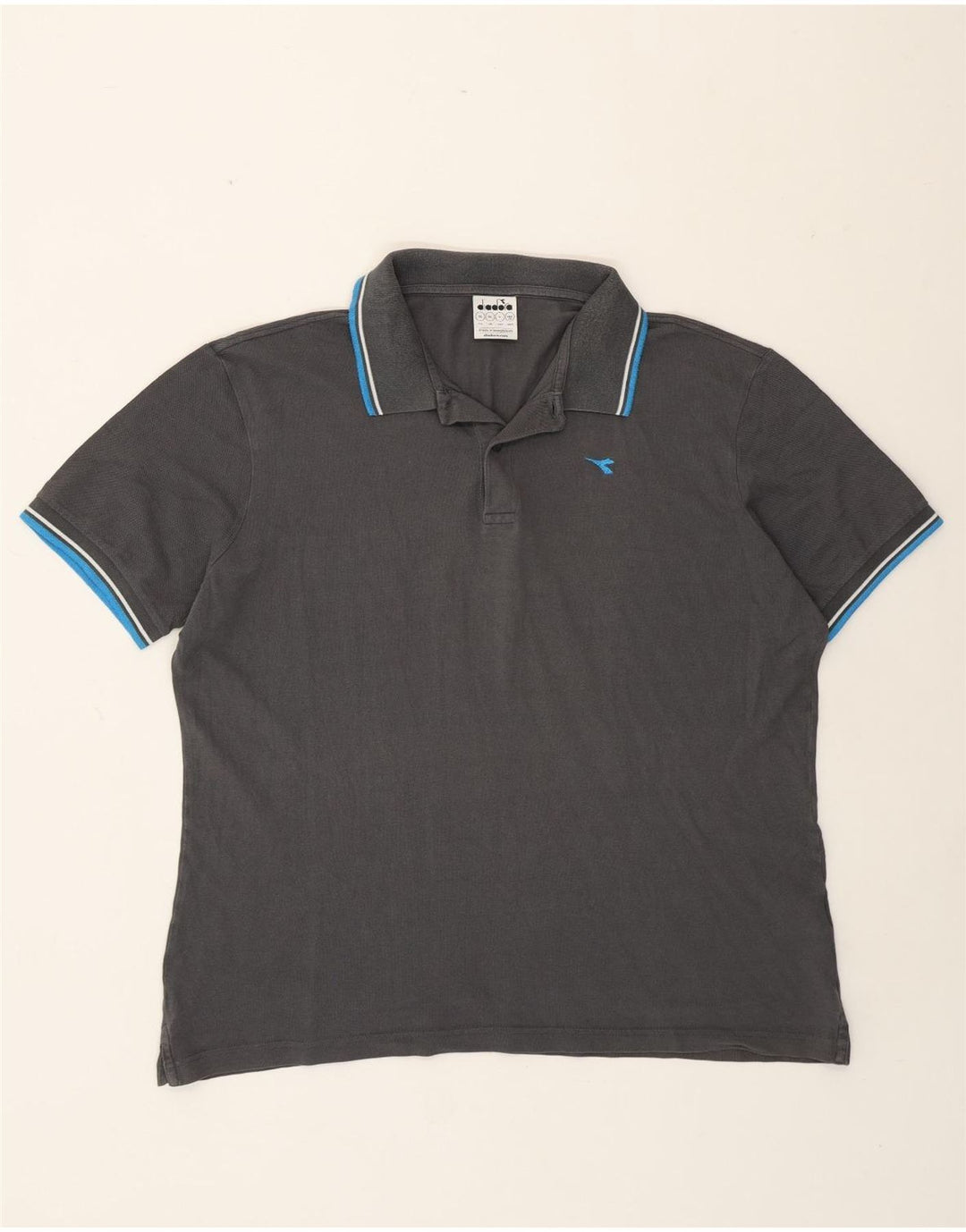Diadora Polo Homme XL Gris Coton