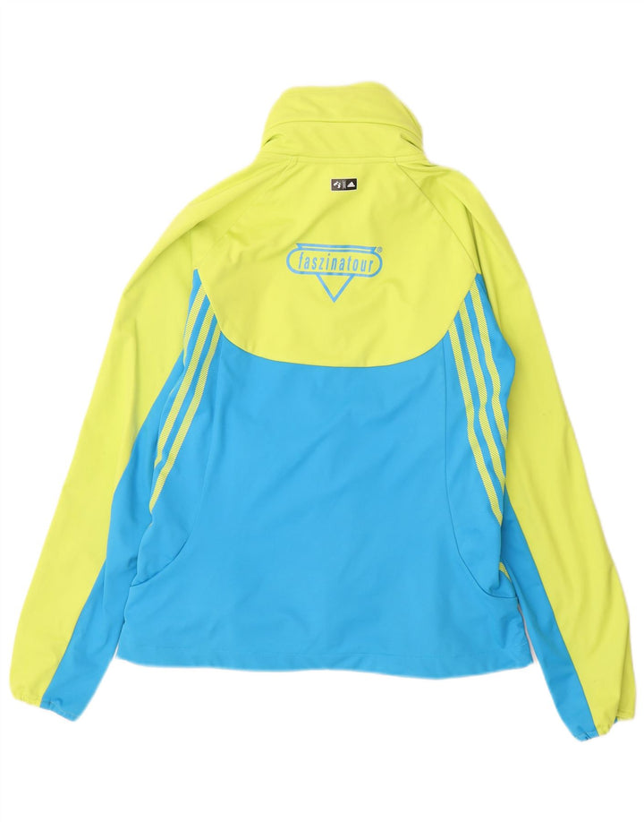 Adidas Femmes Terrex Survêtement Top Veste UK 10 Petit Vert Colorblock