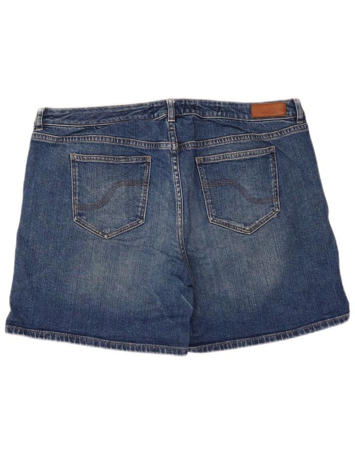 Fat Face Short en jean pour femme UK 16 Large Bleu Coton