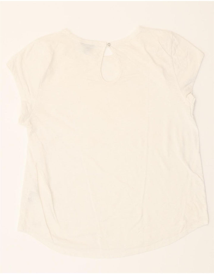 NAUTICA Womens Blouse Top UK 16 Large White Cotton Vintage Nautica and Second-Hand Nautica from Messina Hembry 