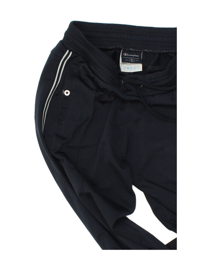 CHAMPION Mens Tracksuit Trousers Small Navy Blue Polyester Vintage Champion and Second-Hand Champion from Messina Hembry 