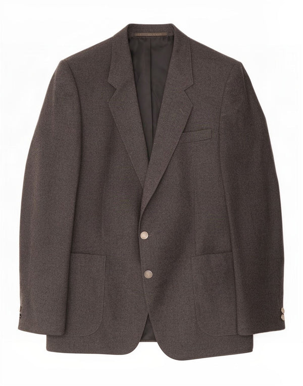Giuliano Veste blazer à 2 boutons pour homme UK 38 Gris moyen