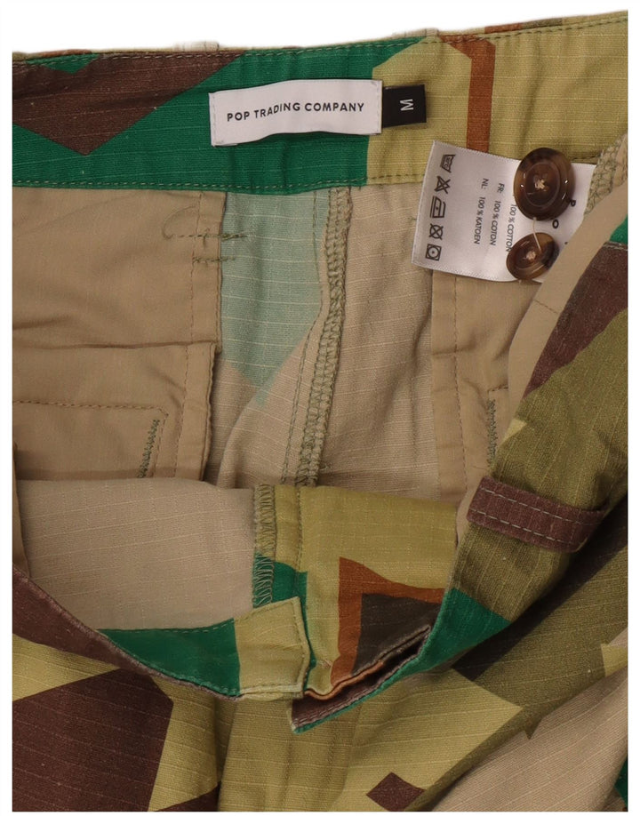 Pantalon Cargo Homme Vintage Moyen W32 L28 Coton Géométrique Multicolore