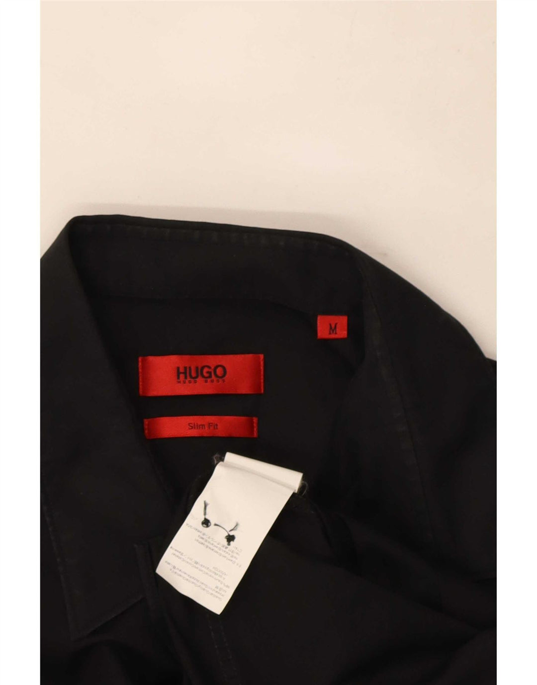 Hugo Boss Chemise Slim Fit en coton noir moyen