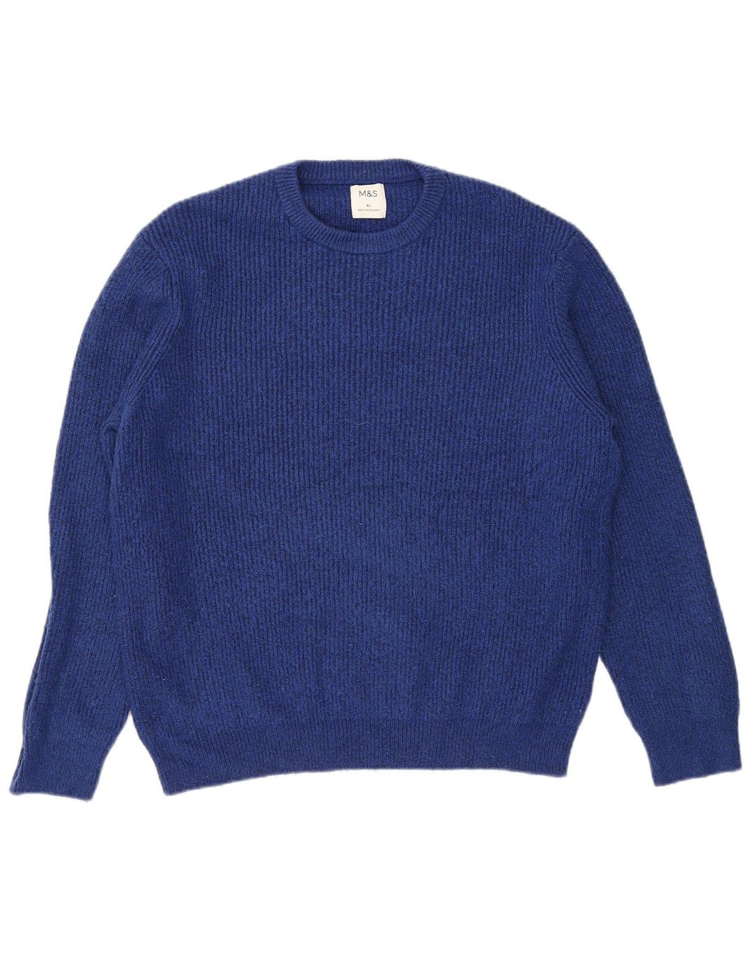 Marks & Spencer Pull surdimensionné à col rond pour femme UK 18 XL Bleu