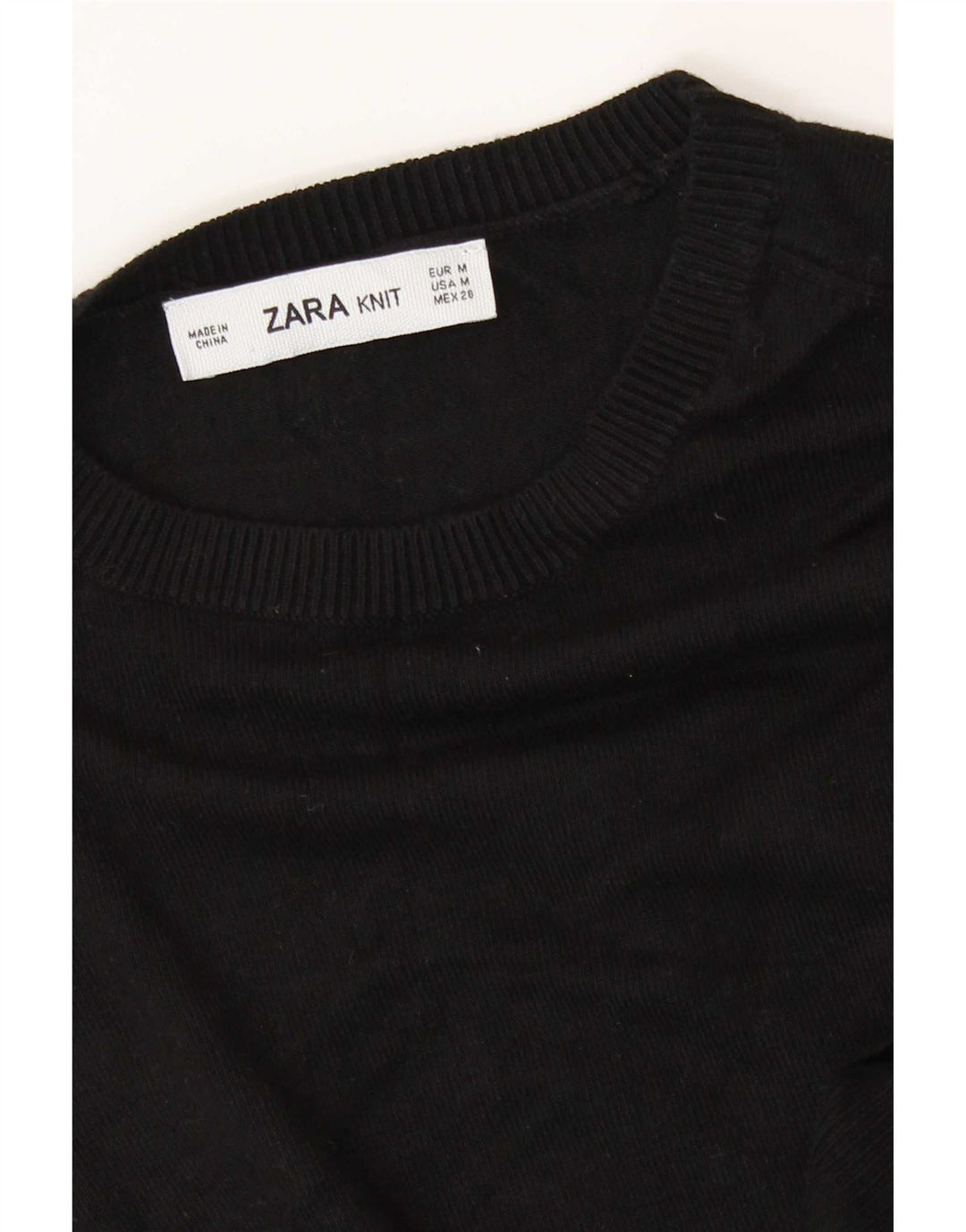 Zara Pull col bateau pour femme UK 12 Noir moyen
