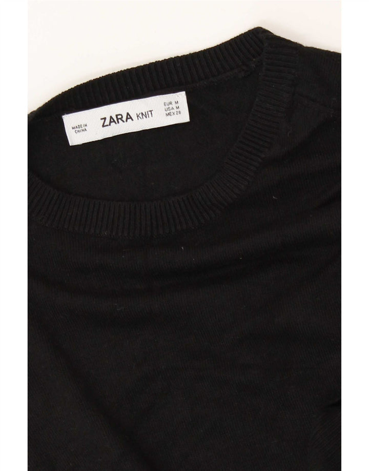Zara Pull col bateau pour femme UK 12 Noir moyen
