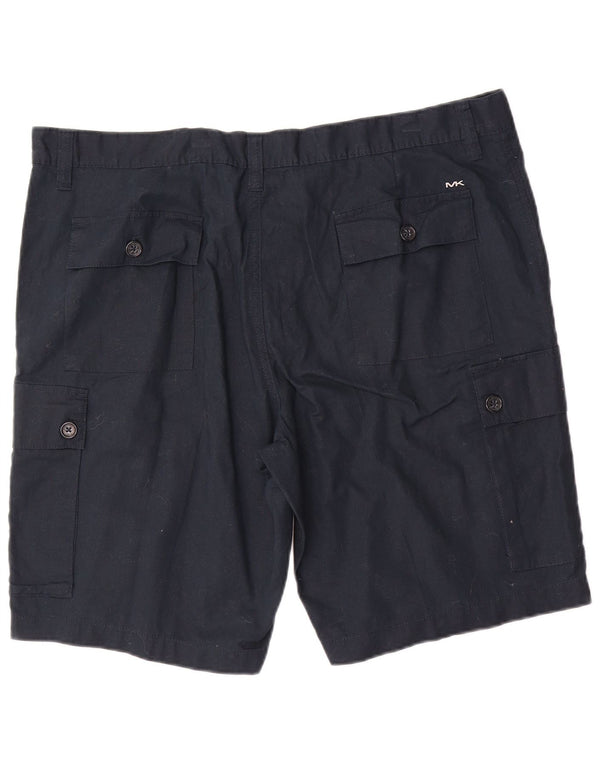 Michael Kors Short Cargo Homme W40 XL Bleu Marine Lin