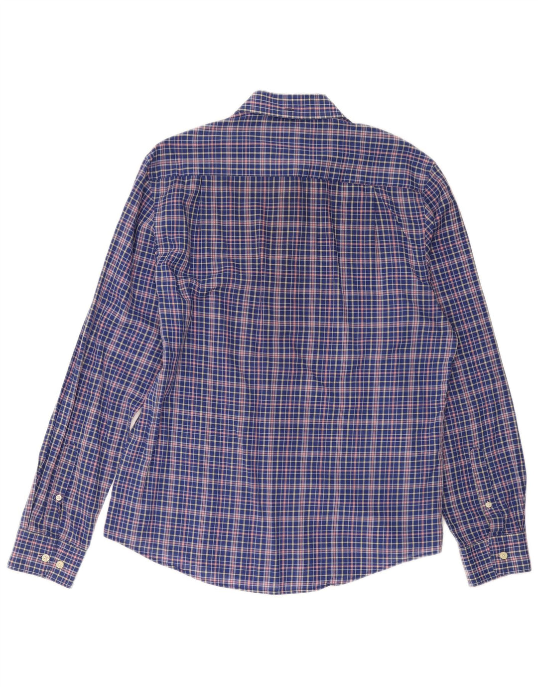 CREW CLOTHING Chemise décontractée pour homme en coton à carreaux bleus