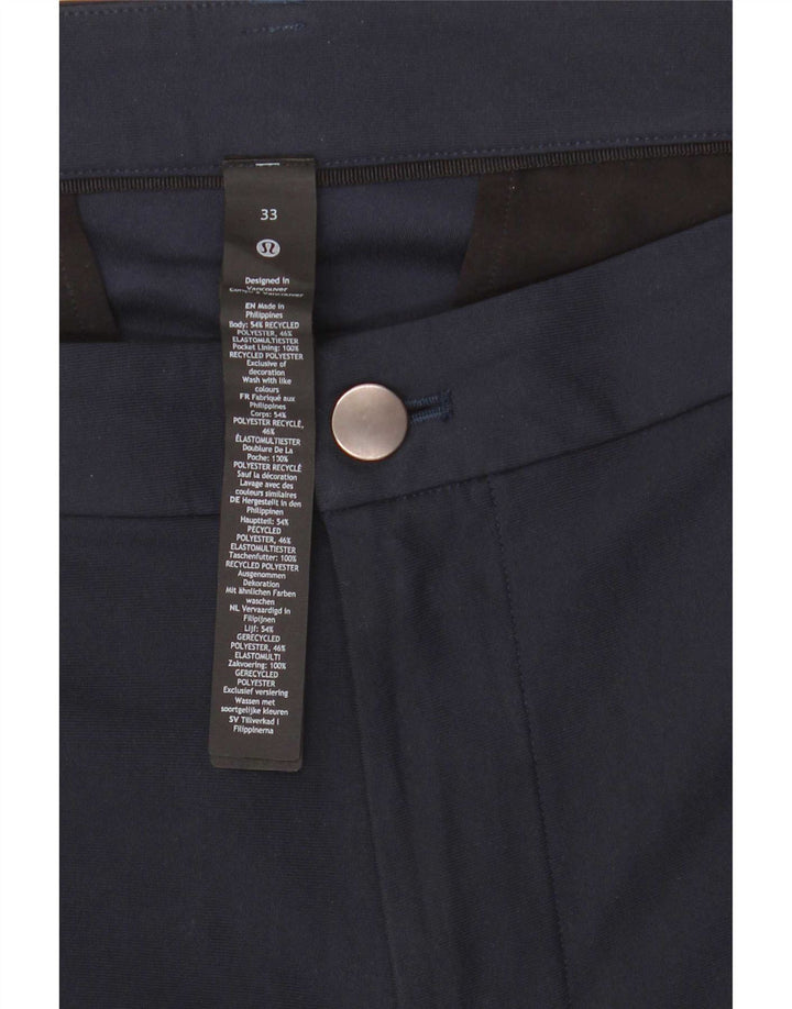 Lululemon Short Chino Homme W33 Bleu Marine Moyen Polyester