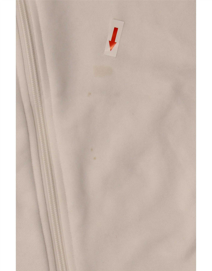 Adidas Veste de survêtement pour femme UK 16/18 Large Blanc Polyester