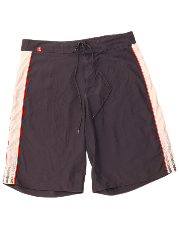 ADIDAS Short de bain homme en polyester color block gris moyen