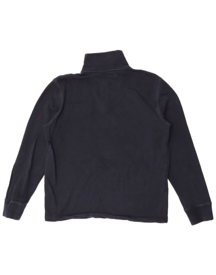 Marks & Spencer Sweat-shirt à col zippé pour homme en coton bleu marine moyen