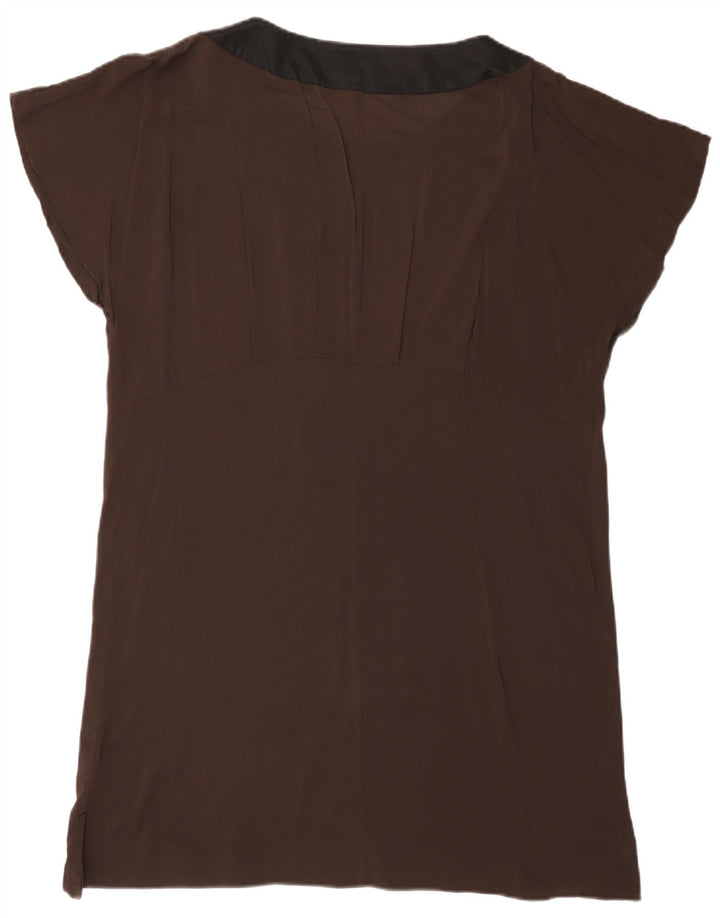 Persona Chemisier Femme Top Taille 23 Viscose Marron Moyen
