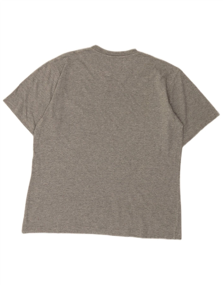 Carrera T-Shirt Femme Top UK 16 Large Gris Moucheté Coton