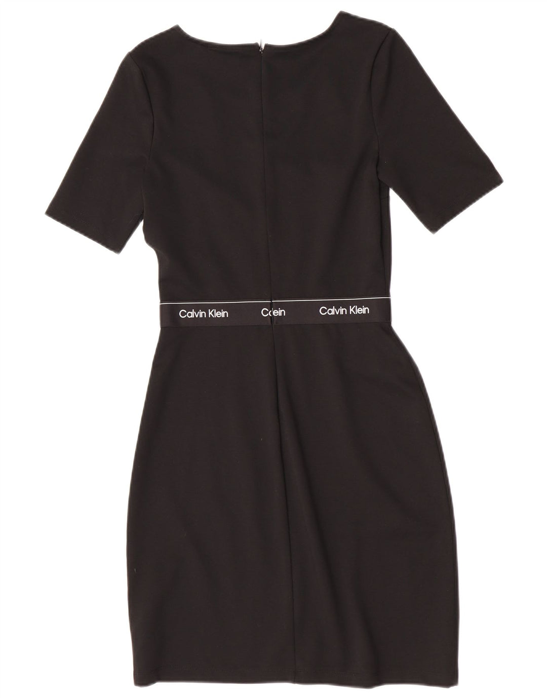 Calvin Klein Robe fourreau graphique pour femme EU 34 XS Noir Polyester