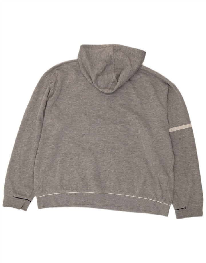 Reebok Pull à capuche Graphic Homme XL Gris Moucheté Polyester