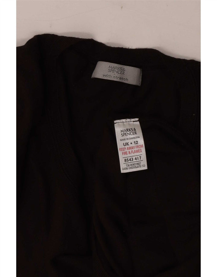 Marks & Spencer Pull col bateau pour femme UK 12 Marron moyen