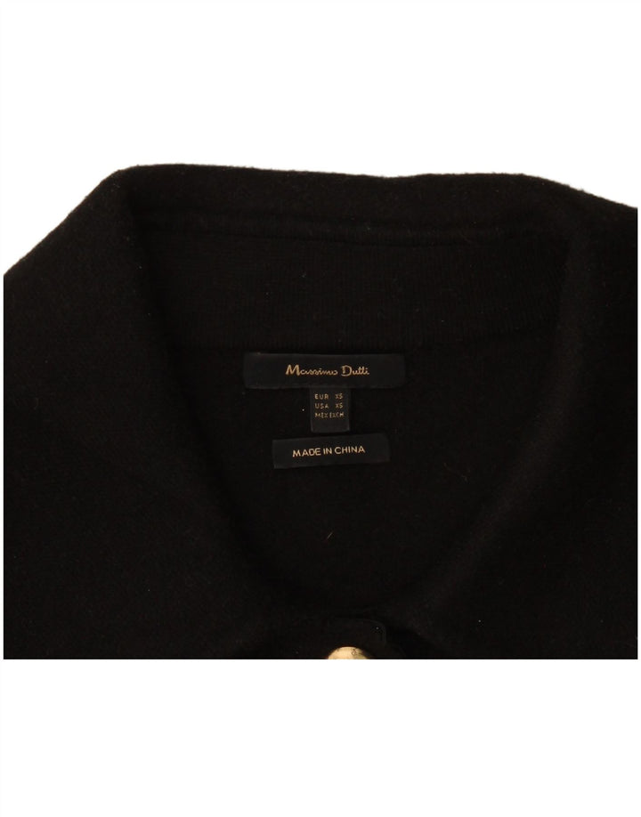 Massimo Dutti Veste boléro surdimensionnée pour femme UK 6 XS Noir