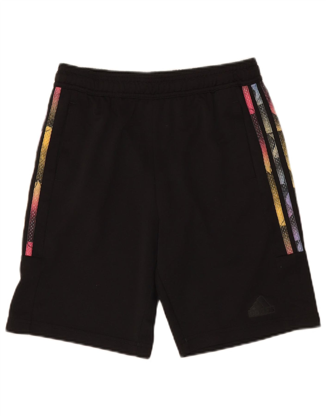 ADIDAS Short de sport fille 13-14 ans W28 L8 Noir Polyester