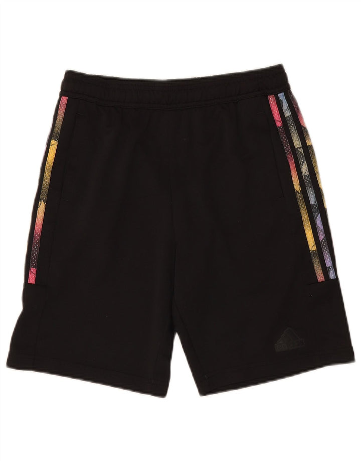 ADIDAS Short de sport fille 13-14 ans W28 L8 Noir Polyester