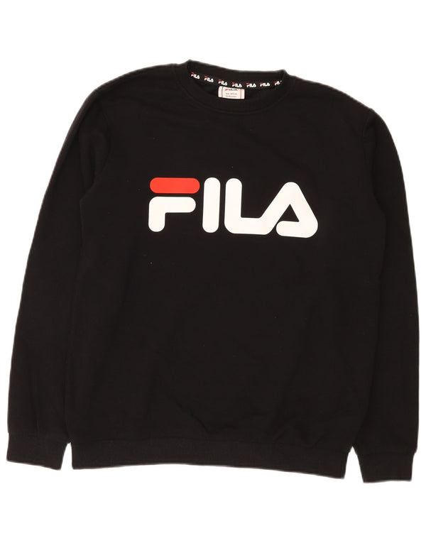 Fila Sweat-shirt graphique garçon 13-14 ans Noir Coton