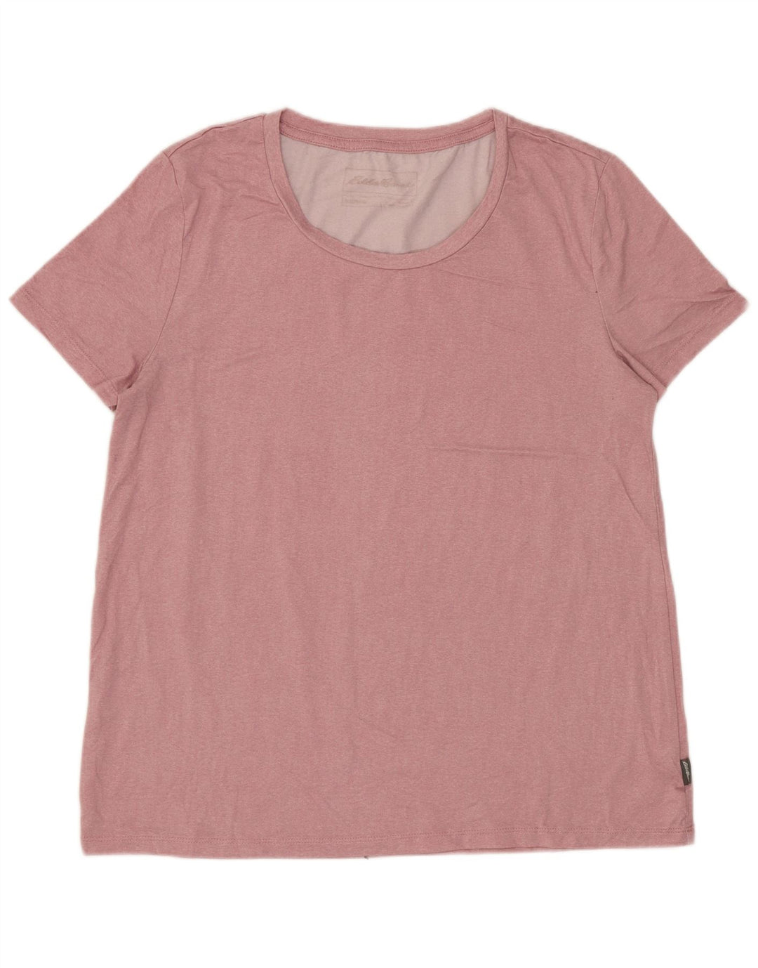 EDDIE BAUER T-Shirt Femme Top UK 10 Petit Rose Polyester
