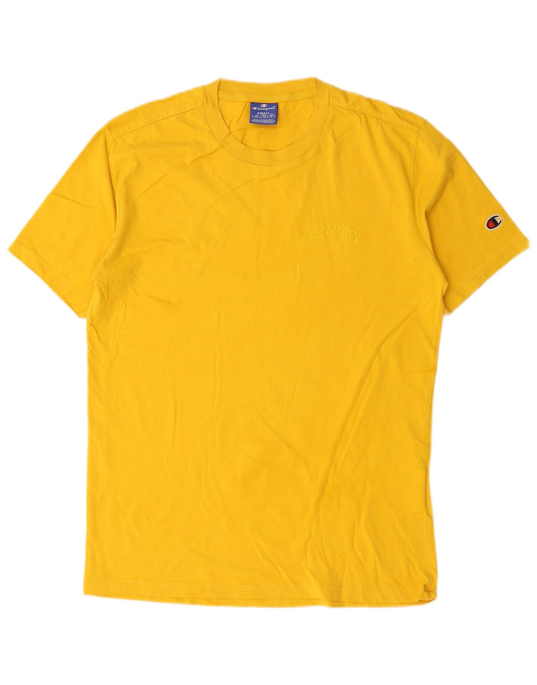 Champion T-Shirt Homme Petit Jaune Coton