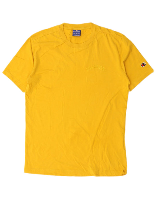 Champion T-Shirt Homme Petit Jaune Coton