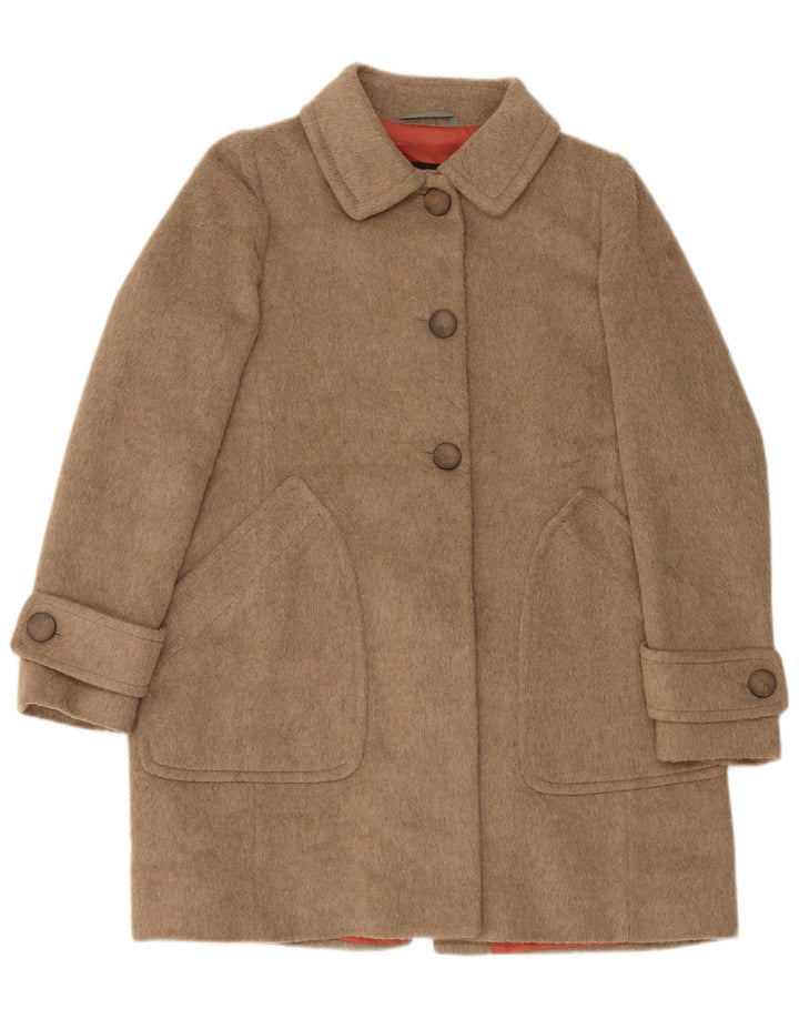 Marella Manteau EMME pour femme UK 12 Acrylique beige moyen