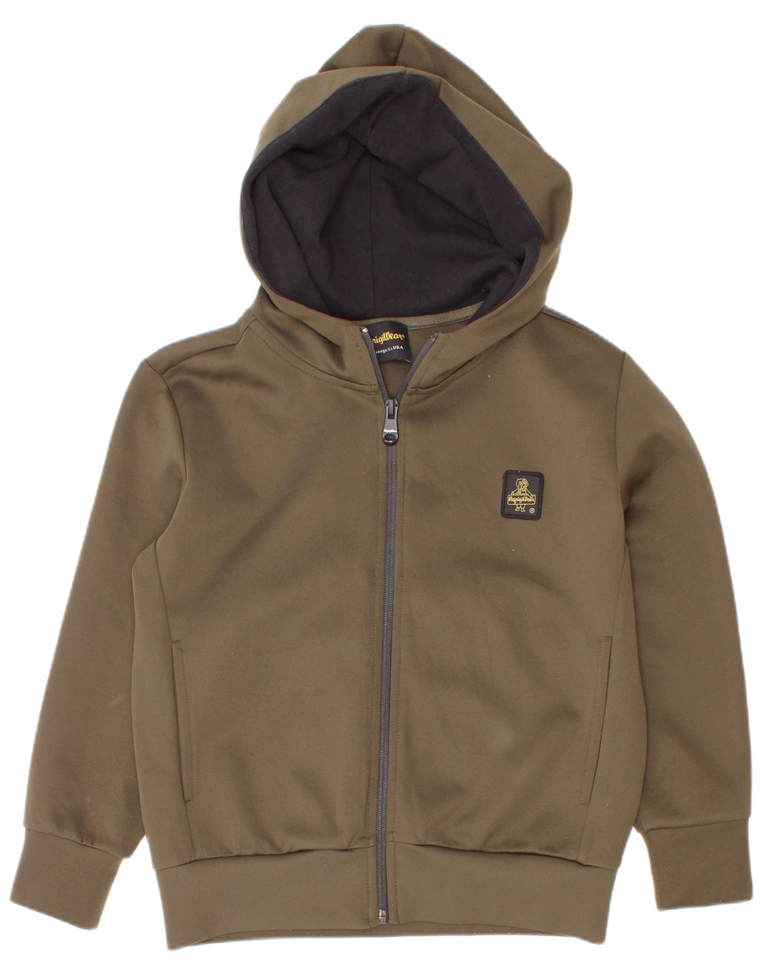 Refrigiwear Pull à capuche zippé pour garçon 7-8 ans Kaki Polyester