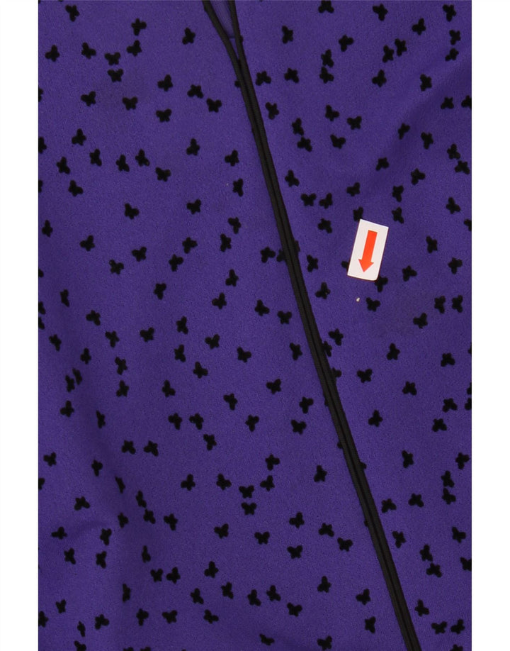 FRANKENWALDER Robe trapèze à manches longues pour femme EU 46 XL Violet à pois