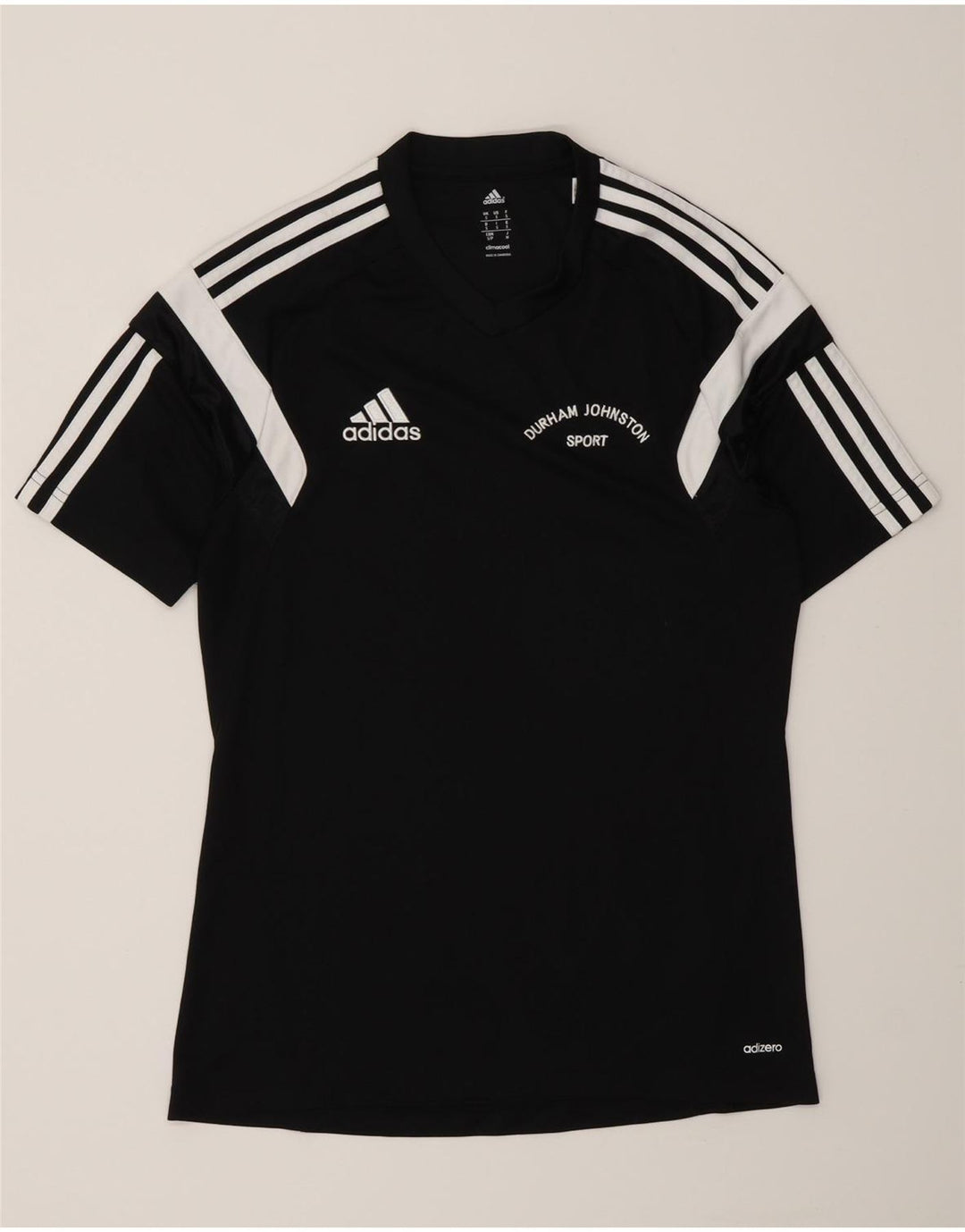 Adidas Hommes Durham Graphic T-Shirt Haut Petit Noir Colorblock Polyester