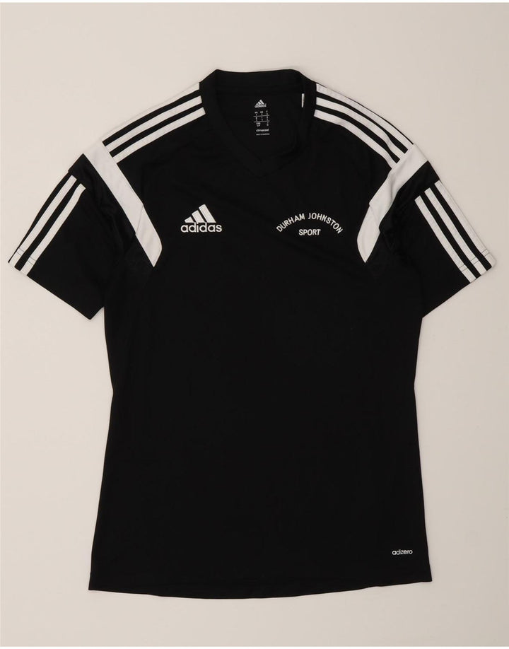Adidas Hommes Durham Graphic T-Shirt Haut Petit Noir Colorblock Polyester