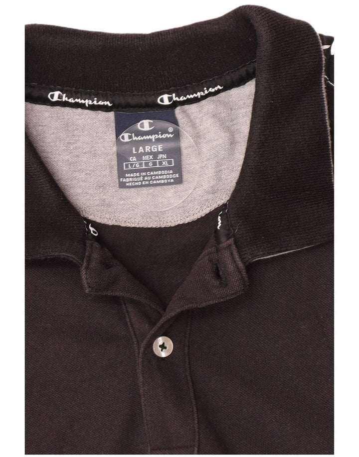 Champion Polo Graphique Homme Grand Noir