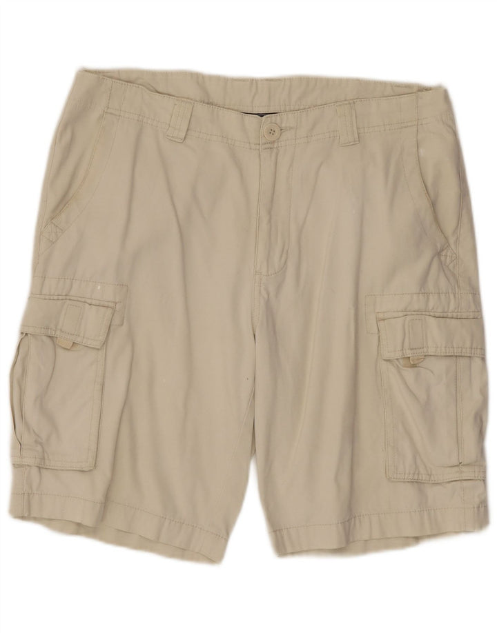 Fila Short Cargo Homme Large W34 Coton Blanc Cassé