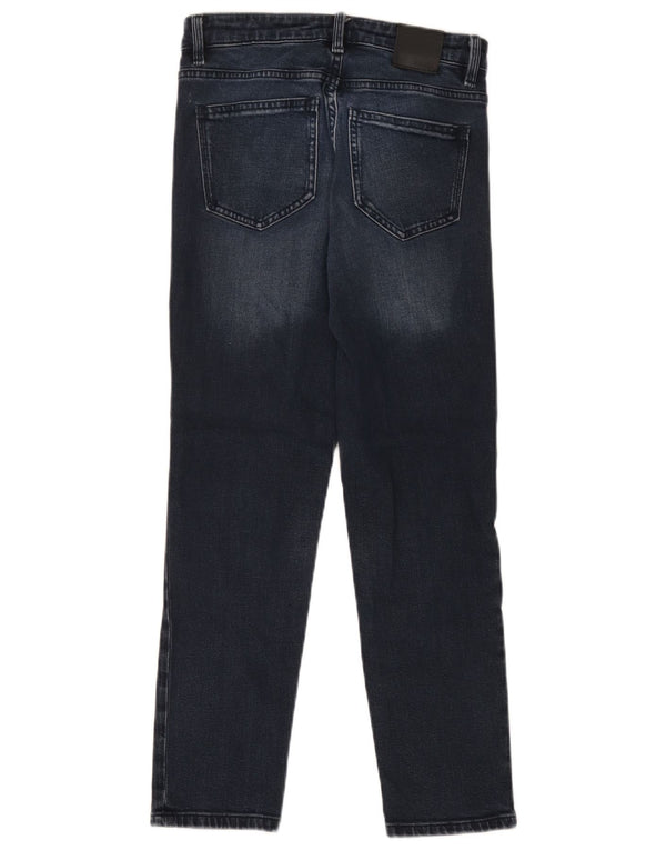 Massimo Dutti Jean Slim Femme EU 34 2XS W24 L25 Bleu Marine Coton