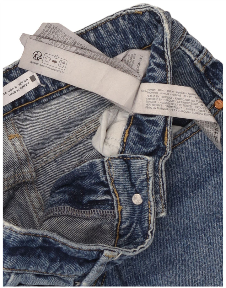 Zara Jean droit femme EU 34 2XS W24 L29 Bleu