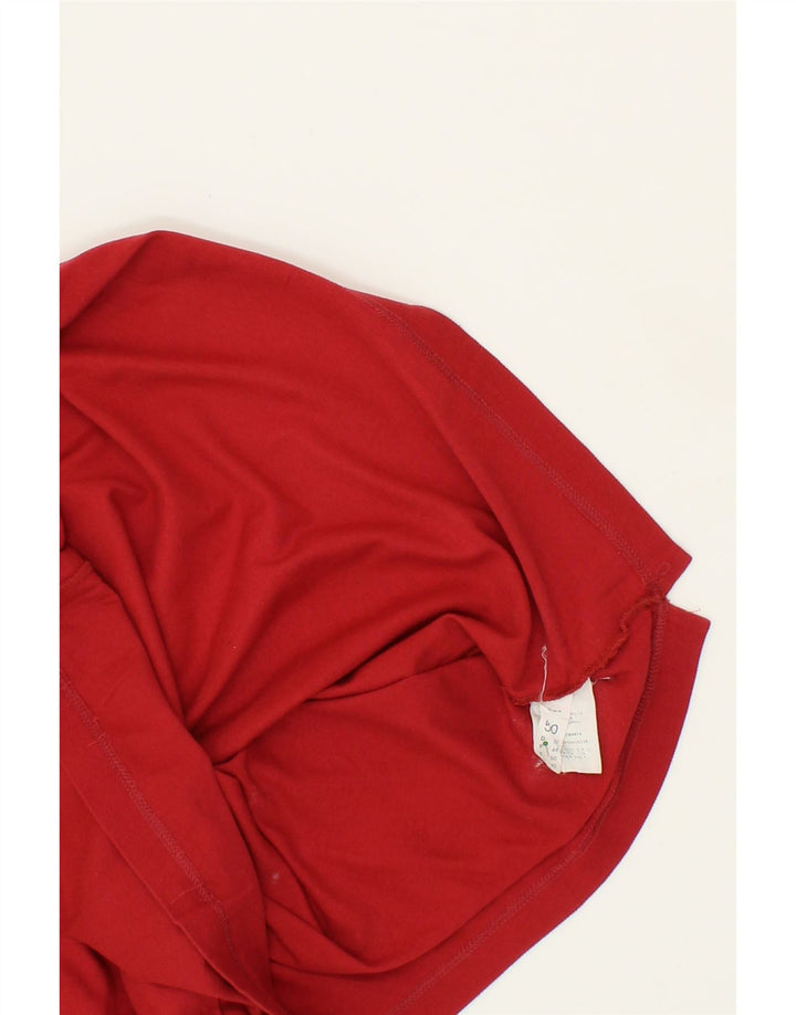 SERGIO TACCHINI Mens Polo Shirt IT 50 Medium Red Cotton Vintage Sergio Tacchini and Second-Hand Sergio Tacchini from Messina Hembry 