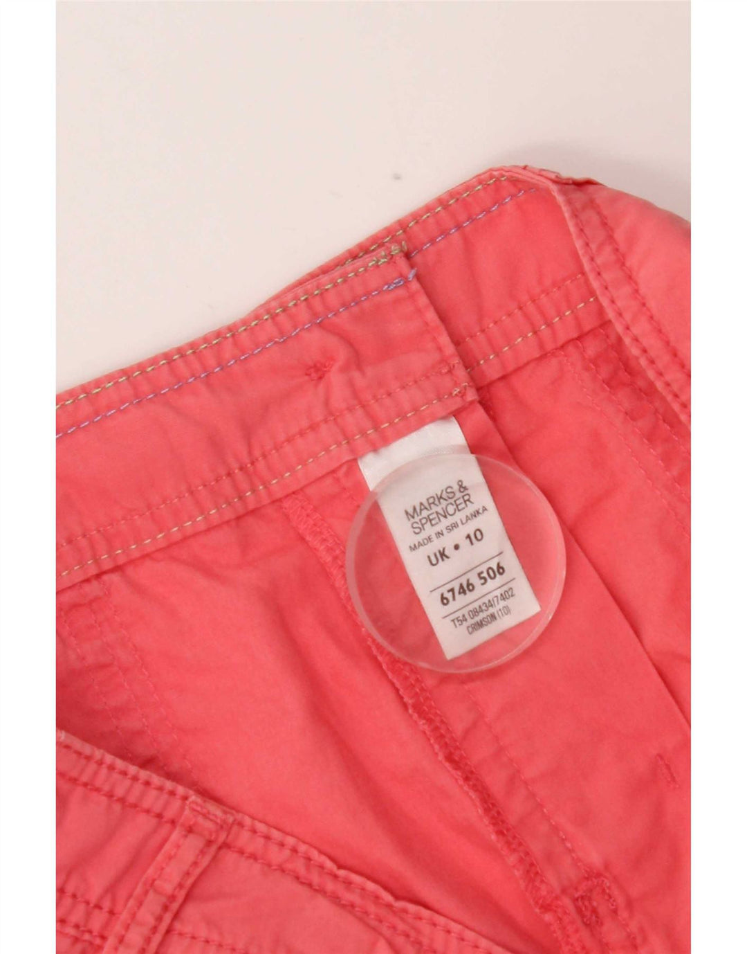 Marks & Spencer Short pour femme UK 10 Small W30 Coton rose