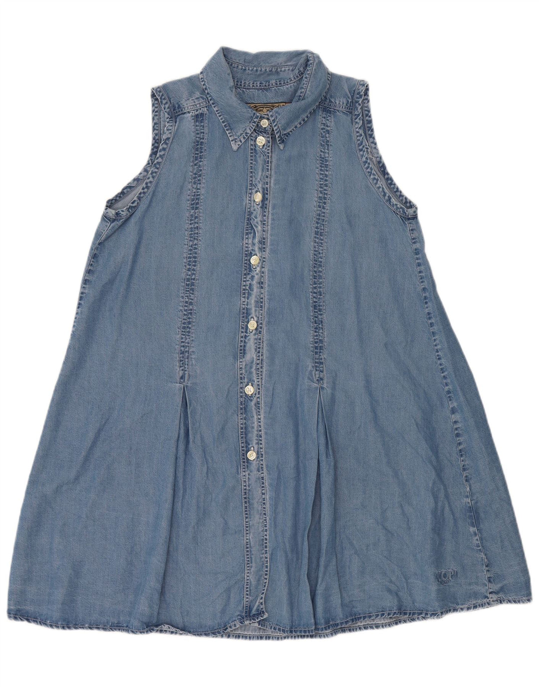 Joop Robe en jean sans manches pour femme UK 44 Lyocell bleu moyen