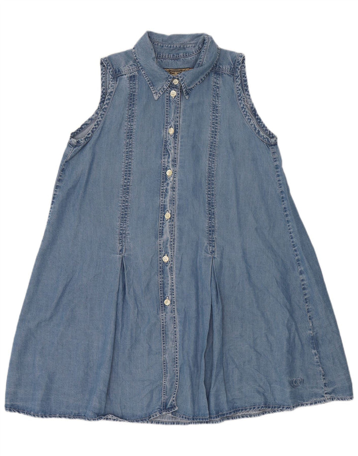 Joop Robe en jean sans manches pour femme UK 44 Lyocell bleu moyen