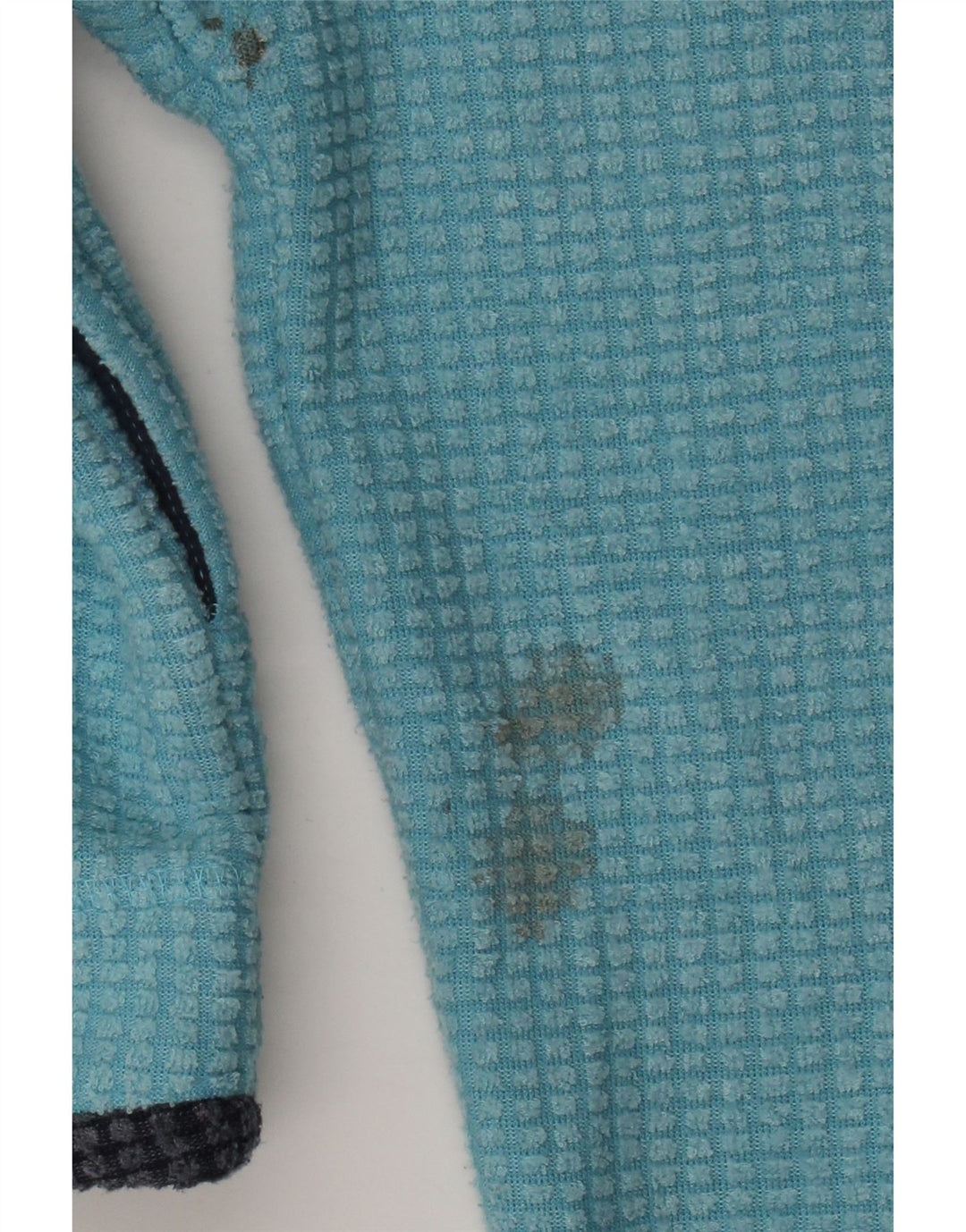 Weird Fish Pull polaire à col zippé pour femme UK 16 Large Bleu Polyester