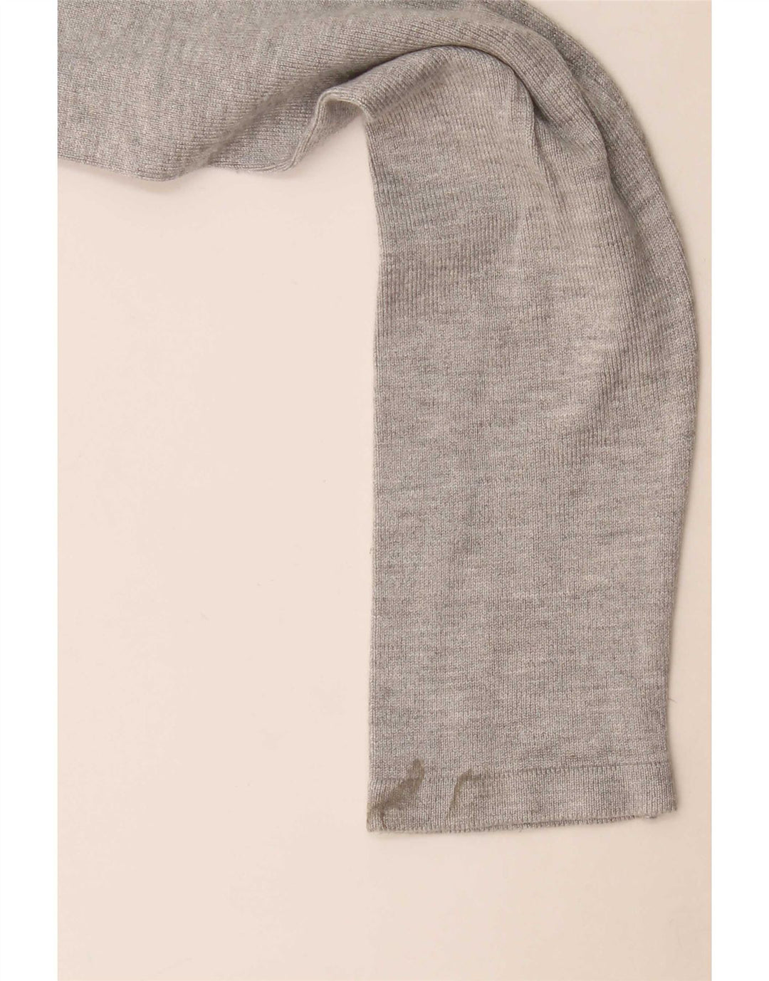 Guess Haut graphique à manches longues pour femme UK 10 Small Gris Viscose