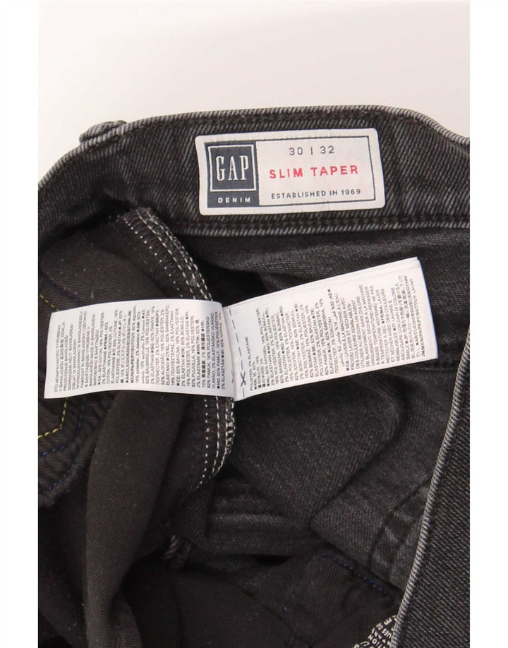 Gap Jean Slim Fuselé Femme W30 L32 Coton Noir