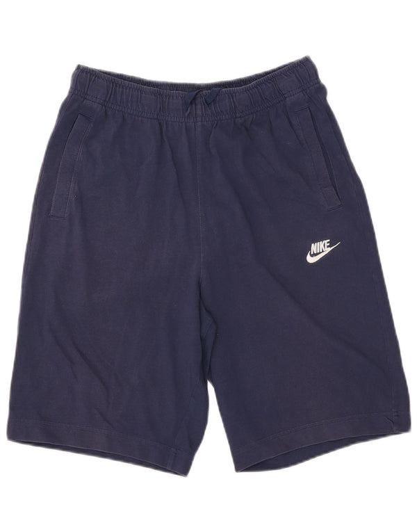NIKE Short de sport pour homme Petit coton bleu marine