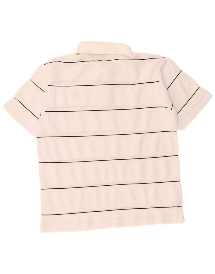 Diadora Polo Homme Petit Blanc Rayé