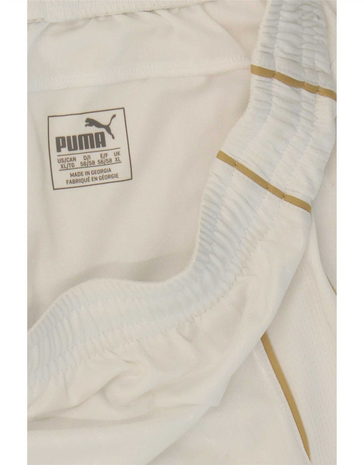 Puma Short de Sport Italia Homme Blanc XL