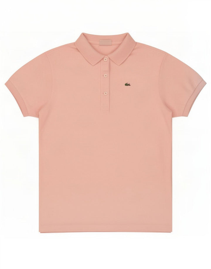 Lacoste Polo Femme Taille 38 Coton Rose Moyen
